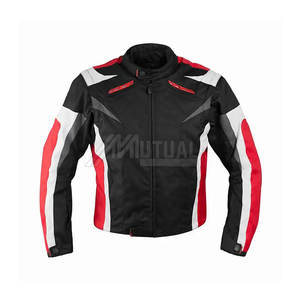 Chaqueta de moto de hombre de alta calidad nueva llegada técnica impresa de cuero transpirable bajo MOQ mejor venta - Product Image 1