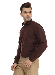 Camisa Formal Marrón Oscuro para Hombre para Uniformes Corporativos, Ropa de Oficina, Uso Profesional y Ocasiones Especiales Disponible al Mejor Precio - Product Image 3