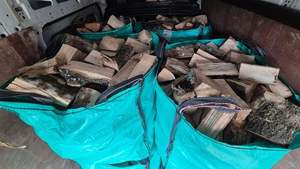 Achetez du bois de chauffage de qualité supérieure séché au four, 25 cm et 33 cm, en hêtre, chêne, frêne, bouleau, bois dur. Livraison rapide. Achetez du bois de chauffage de qualité supérieure séché au four, 25 cm. - Product Image 5