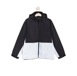 Chaqueta de lona reflectante personalizada para hombre, impermeable, con cremallera, transpirable, con capucha, para exteriores, cuadrada, sólida, cuadrada, reflectante, servicio OEM - Product Image 4