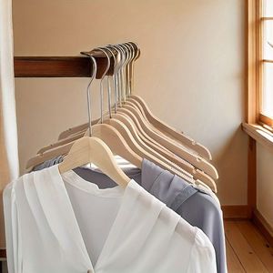 Elegance Style Wood <b>Clothes</b> <b>Hanger</b> for Wardrobe Bathroom Living Room-for Coat Pant Suit Shirt - Product Image 5