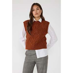 Suéter de Punto sin Mangas con Diseño Geométrico - Product Image 1