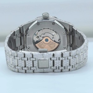 Montres de luxe unisexes en verre de quartz, bijoux fins, acier inoxydable de qualité supérieure, bracelet en diamant moissanite, prix de vente - Product Image 4