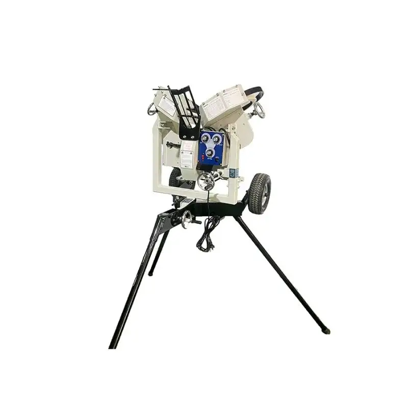 HOT DEAL Béisbol profesional y softbol 3 ruedas Breaking Ball Pitching Machine Práctica de bateo