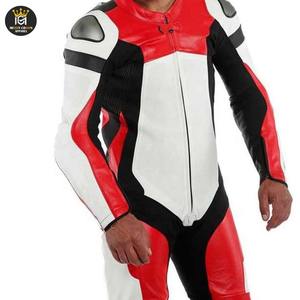Combinaison de course moto en cuir tendance pour homme, design personnalisé, haute qualité, coupe-vent et protectrice - Product Image 5