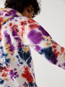 Op Maat Gemaakte Capuchon Tie Dye Hoodies Mannen Oversized Sweatshirts Unisex Streetwear Baggy <span class=keywords><strong>Hiphop</strong></span> Hoodies Sweatshirts Heren Kleding - Product Image 6