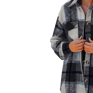 Lana personalizada transpirable mujeres Shackets calidad superior estilo decente OEM/ODM venta al por mayor pedido a granel disponible todos los tamaños y colores - Product Image 3