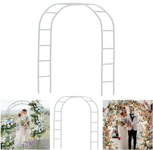 Adorox 7.5 pieds léger en métal blanc arc mariage jardin nuptiale fête décoration tonnelle - Product Image 3