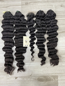 Meilleure vente, faisceaux de cheveux vietnamiens Remy droits à double trame avec fermeture à lacet ou frontal super double extrémités dessinées - Product Image 4