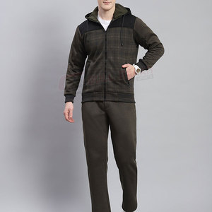 Conjunto Deportivo Informal de Invierno para Hombre, Dos Piezas, Transpirable y Ligero, con Sudadera con Capucha y Pantalones Jogger, Tela de Forro Polar - Product Image 5