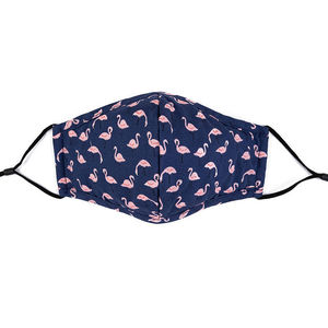 Masque facial en coton de nouvelle conception avec poche pour filtre, logo imprimé, réutilisable, tissu de luxe, respirant, noir, Halloween, mariage - Product Image 1