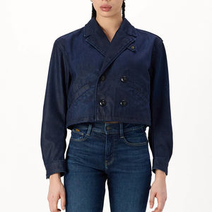 Vestes pour femmes de style décontracté et tendance, vente en gros, col rabattu, veste pour femmes, vestes en jean pour femmes - Product Image 1