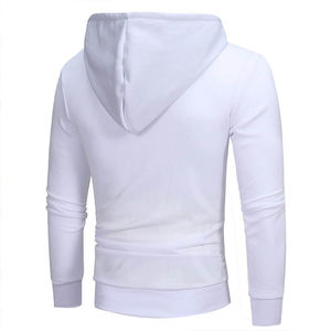 เสื้อสเวตเชิ้ตมีฮู้ดผู้ชาย INDEX แขนเสื้อแบบแร็กแลน สีขาวเทา ผ้าฟลีซ ลำลอง ใส่ได้ในฤดูใบไม้ร่วง ทรงปกติ - Product Image 6