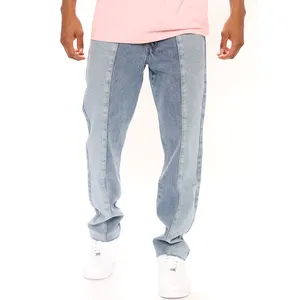 Profesyonel OEM kot üreticisi özel Logo iş erkek kot pantolon erkekler için kış pantolonları Denim kot