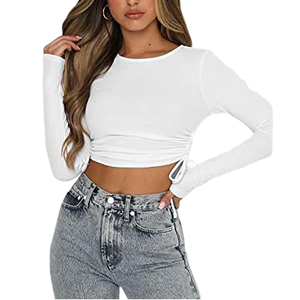 ชุดเสื้อวอร์มสั้นลำลองสำหรับผู้หญิงเสื้อออกกำลังกายแบบสวมหัวเสื้อครอปถักสำหรับมืออาชีพและขายส่ง - Product Image 1