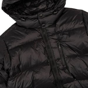 Doudoune pour homme, manteau rembourré, Logo OEM, surdimensionné, noir, hiver - Product Image 4