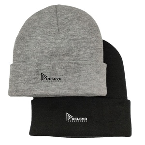 Gorro de Punto Personalizado con Logotipo de Moda para Hombre, 100% Acrílico, Gorro de Invierno de Alta Calidad, Tallas para Adultos, Gorros Personalizados al por Mayor - Product Image 1