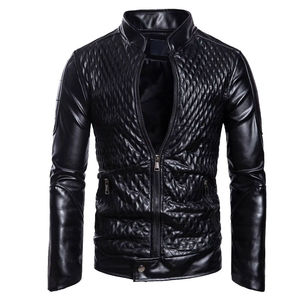 Proveedor directo de fábrica, fabricante de Pakistán, superventas, nuevo, elegante, con logotipo frontal de invierno, chaquetas de cuero para hombre, servicio OEM - Product Image 1