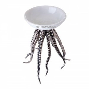 Cuenco decorativo para servir frutas de calidad elegante único con forma ovalada de Color blanco brillante japonés para decoración del hogar - Product Image 4