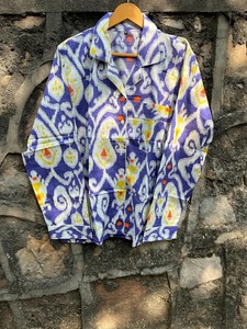 Conjunto de pijama con estampado de bloque de mano Floral de algodón 100% ultrasuave para mujer, vestido de noche ligero con pantalones y camisa para primavera y verano - Product Image 3