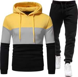 Survêtement en coton molletonné épais pour hommes, techniques imprimées d'hiver, ensemble de pantalons de survêtement à capuche surdimensionnés, survêtement à capuche - Product Image 2