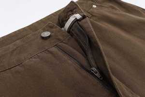 High Quality Customize <b>Brown</b> Vintage Oversized Shorts Streetwear Double Knee Baggy Denim <b>Men</b> <b>Cargo</b> Shorts - Product Image 2