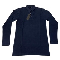 T-shirt unisexe à manches longues bleu marine en polyester/coton tricoté, uniforme scolaire, vêtements pour l'école primaire, fabriqué au Maharashtra, en stock