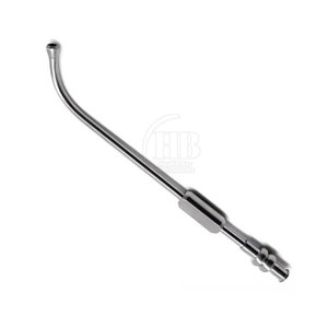 Cánula de Succión Reutilizable de Acero Inoxidable Médico con Punta Fina para Uso Quirúrgico, Equipo Quirúrgico Manual de Alta Calidad - Product Image 4