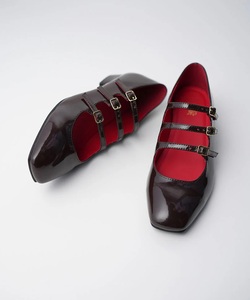 Scarpe da <span class=keywords><strong>donna</strong></span> per ufficio ballerine in vera pelle Mary Janes sandali con suola morbida ballerine da <span class=keywords><strong>donna</strong></span> con scarpe rotonde - Product Image 5
