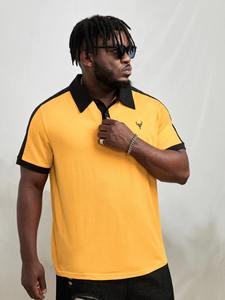 เสื้อโปโลผู้ชายเสื้อโปโลแขนสั้นผ้าคอตตอนโพลีเอสเตอร์พิมพ์ลาย - Product Image 6