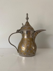 Hot Selling Customized Brass Antique Dallah With Engraved Middle Eastern Coffee <b>Tea</b> Pot or <b>Kettle</b> for Drinkware - Product Image 6