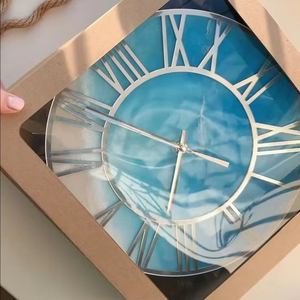 DESIGN Epoxy Resin <b>Wall</b> <b>Clock</b> Epoxy Resin <b>Living</b> <b>Room</b> best qulatiye Furniture Home Decor <b>Wall</b> <b>Clock</b> Customized best - Product Image 1
