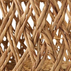 ตะกร้าสานใส่ของผักตบชวาตะกร้าใส่ของดีไซน์ใหม่ - Product Image 3