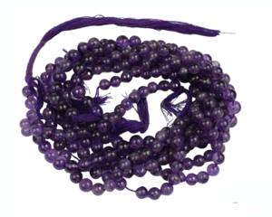 Piedras preciosas de amatista natural Hebras de cuentas hechas a mano El mejor regalo para joyería Componente de piedra natal y fabricación Todos - Product Image 3