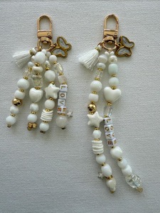 Portachiavi Artigianale con Nome Celeste, Ciondolo per Borsa Nero e Oro con Perline, Portachiavi Personalizzato con Nappa e Ciondoli Luna <span class=keywords><strong>Stella</strong></span>, Regalo Personalizzato - Product Image 4