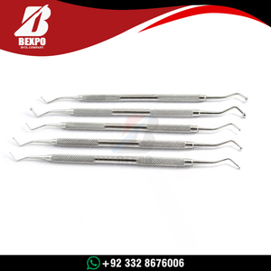 Juego de Instrumentos Quirúrgicos Dentales de Alta Calidad, Reutilizables, Espátula Manual para Relleno de Resina Compuesta, Acero Inoxidable Plateado, CE - Product Image 4