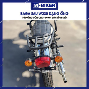 M-BIKER Kawasaki W230 Classic Retro Tail Bag CNC Bent Steel Tube Luggage Rack Retrofit/Upgrade Model - Product Image 5