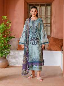 Nouveau modèle Salwar Kameez robe pakistanaise en coton lin à broderie lourde pour femmes robes indiennes pakistanaises décontractées du Pakistan - Product Image 2