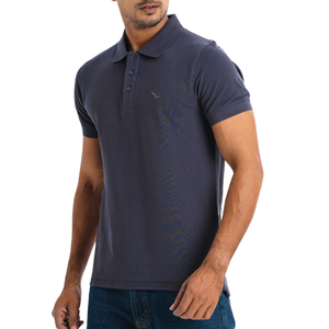 แขนสั้นผ้าฝ้ายแอชแบบคลาสสิกสำหรับเสื้อโปโลผ้าถักนุ่มและระบายอากาศได้ดีสวมใส่สบายตลอดทั้งวัน - Product Image 4