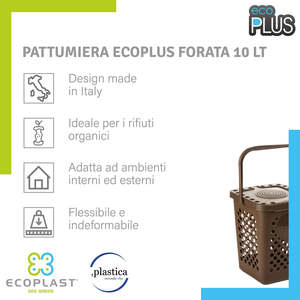 Contenedor de Almacenamiento para Oficina Ecoplast 360L, Perforado, Antiolor, Recolección de Residuos Separada, Apertura Tipo Libro, Flexible, No Deformable - Product Image 2