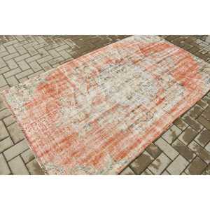 Tapis de 4,4 x 7,5 pieds, tapis turc vintage, tapis persan rouge - Product Image 2