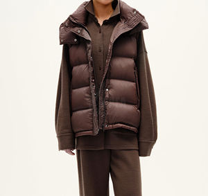 2025 hommes nouveau Style hiver veste de haute qualité imperméable bulle Gilet respirant fermeture éclair Polyester bouffant gilet OEM ODM - Product Image 2