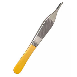 คีมหนีบเนื้อเยื่อ TC Adson เกรดสูง1X2ฟันสีน้ำตาลฟันปลาครึ่งทองคีมผ่าตัด - Product Image 2