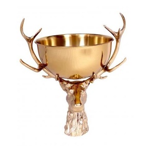 Cubo de hielo de metal pulido con espejo de precio asequible Cubo de hielo de enfriamiento de vino de metal de diseño moderno. - Product Image 6