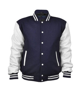 Último diseño de chaqueta de cuero Chenille Bordado de lana Letterman Bomber School College University 2025 chaqueta universitaria de béisbol - Product Image 4