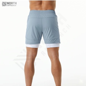 Pantalones Cortos Deportivos Casuales de Verano para Hombre, de Secado Rápido, de Lona, de Color Sólido, con Cintura Elástica, de Alta Calidad y Personalizables - Product Image 4