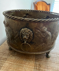 Jardinières en métal martelé or bronze, grandes jardinières décoratives en fer pour plantes succulentes, décoration intérieure de luxe - Product Image 5