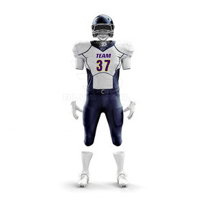 Uniforme de fútbol americano con impresión de nombre y número para adultos y jóvenes Conjunto de camiseta de fútbol americano todo en uno - Product Image 3