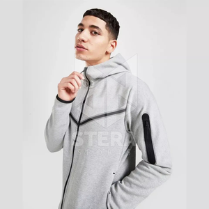 Alta calidad personalizado al por mayor más tamaño Tech ropa deportiva hombres Jogging conjunto con cremallera más cálido chándal para hombres - Product Image 6