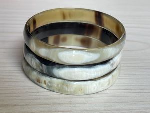 OUTILS CORNE Fait Main De Luxe En Gros Naturel Buffle Ox Vache Corne Bracelet Bijoux De Mode pour Hommes et Femmes - Product Image 6